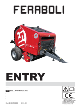 entry fix chamber baler operator`s manual