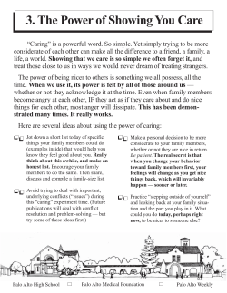 The Power of Showing You Care