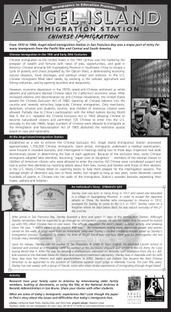 ANGEL ISLAND ANGEL ISLAND - Angel Island Immigration Station