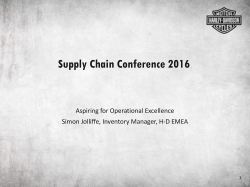 GM Demand Meeting &ndash; May 2016