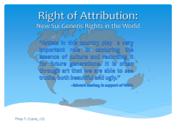 Right of Attribution
