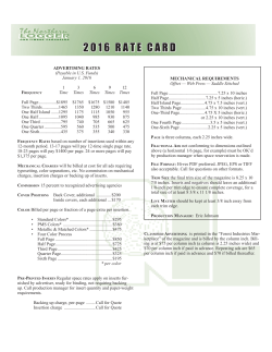 2 0 1 6 ratecard - Northeastern Loggers` Association