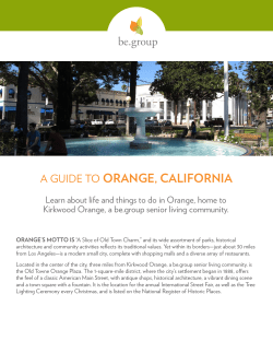 a guide to orange, california