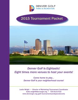 2015 Tournament Packet