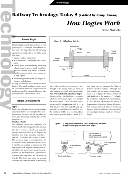 Railway Technology Today 5 (Edited by Kanji Wako) How Bogies
