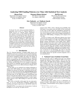 Analyzing NIH Funding Patterns over Time with Statistical Text