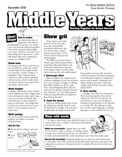 December - North West Hendricks Schools