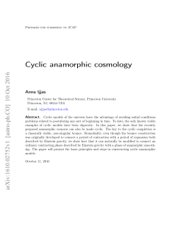 Cyclic anamorphic cosmology
