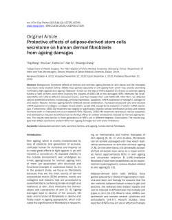 Protective effects of adipose-derived stem cells secretome on