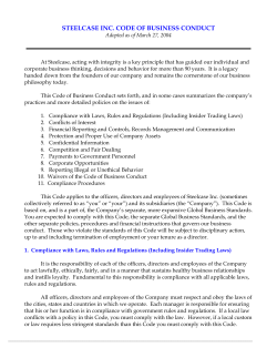 Steelcase Inc. Code of Business Conduct