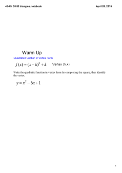 45-45, 30 60 triangles.notebook
