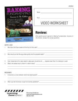 DownloadBaking Fundamentals Video Worksheet