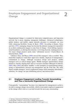 Employee Engagement and Organizational Change