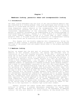 Chapter 7 Membrane locking, parasitic shear and incompressible