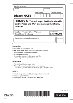 Question paper - Edexcel