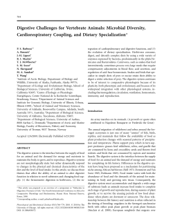 Digestive Challenges for Vertebrate Animals: Microbial Diversity