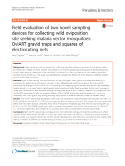Field evaluation of two novel sampling devices for collecting wild