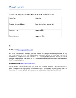 Financial Accounting Manual for Rural Banks