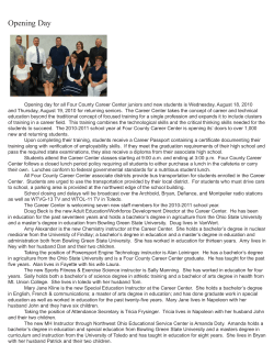 Opening Day - Four County Career Center