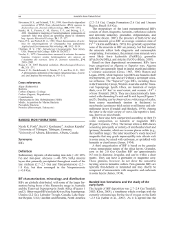Cross-references BANDED IRON FORMATIONS Synonyms