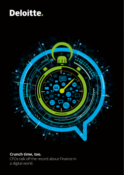 Crunch time, too. CFOs talk off the record about Finance in a digital