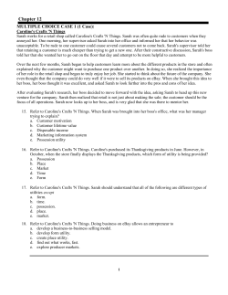 Chapter 12 - Homework For You