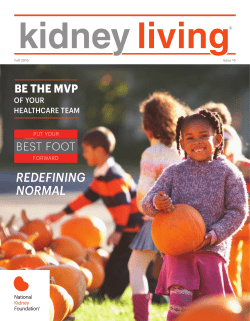 Issue 16 Fall 2016 - National Kidney Foundation