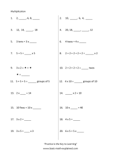 1. 2, _____, 6, 8, _____ 2. 10, _____, 6, 4, _____ 3. 12, 14, _____