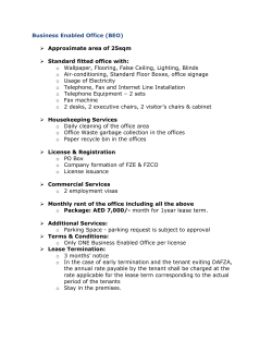 Business Enabled Office (BEO) Approximate area of 25sqm