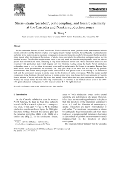 Stress–strain `paradox`, plate coupling, and forearc seismicity