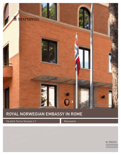Royal NoRwegiaN embassy iN Rome