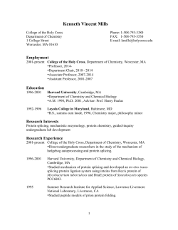 Kenneth Vincent Mills - College of the Holy Cross