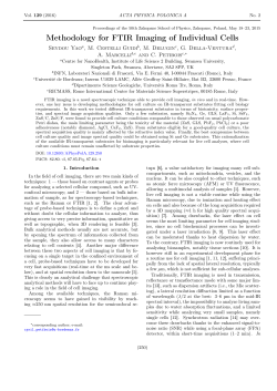Methodology for FTIR Imaging of Individual Cells