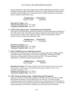 179 freeway infrastructure gaps. Such improvements include
