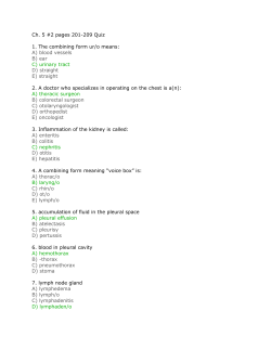Ch. 5 #2 pages 201-209 Quiz 1. The combining form ur/o means: A