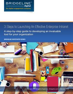 3 Steps to Launching An Effective Enterprise Intranet