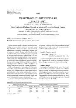 속보 산업생산 제조조건에서의 나트륨 디아세테이트 합성