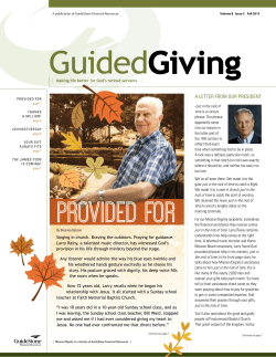 GuidedGiving - Fall 2015