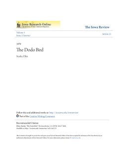 The Dodo Bird - Iowa Research Online