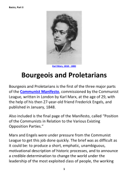 03 BOURGEOIS and Proletarians