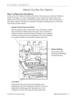 Mexico City Bus Tour Stations