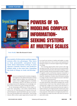 powers of 10: modeling complex information