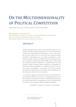 on the multidimensionality of political competition