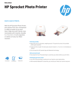 HP Sprocket Photo Printer