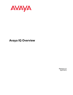 Avaya IQ Overview