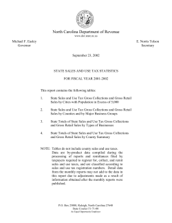 pdf - North Carolina Department of Revenue