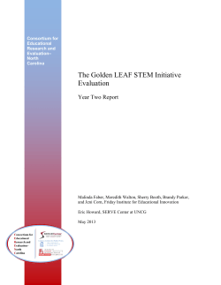 The Golden LEAF STEM Initiative Evaluation