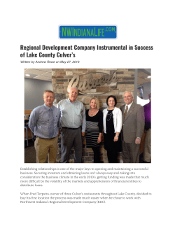 RDC Instrumental in Success of Lake County Culver`s