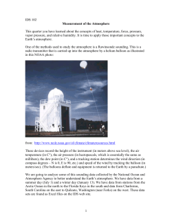 Measuring the Atmosphere