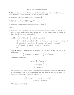 Section 8.3 - Conservative Fields Problem 1. - Math-UMN